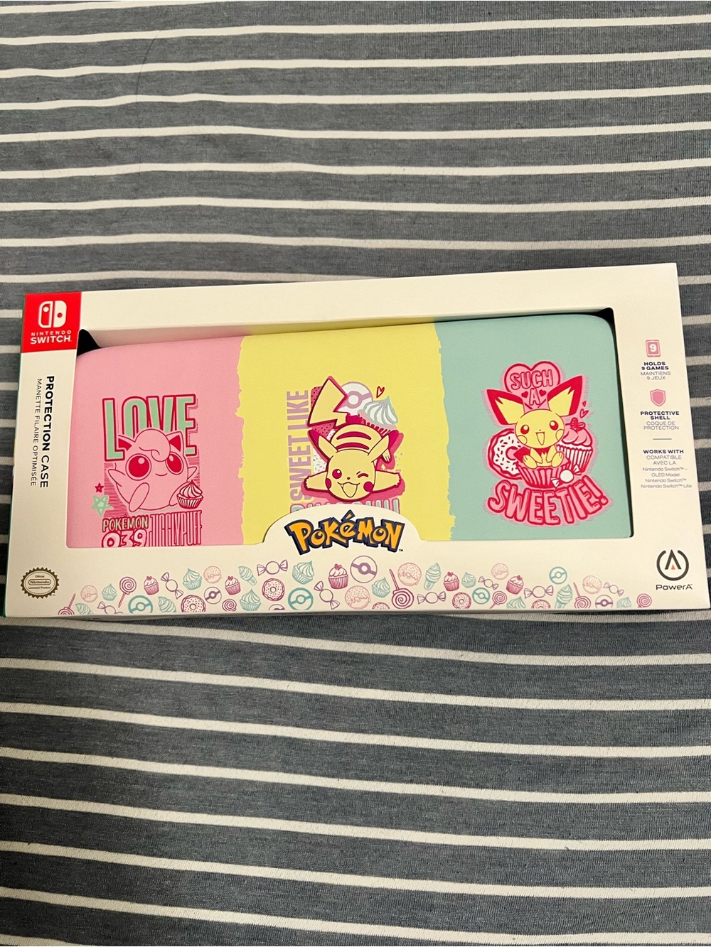 Pastel Pikachu & Friends Switch Protection Case - Pink, Yellow, Mint